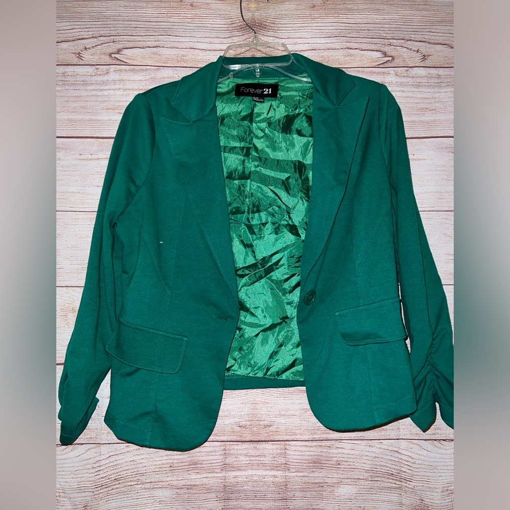 Forever 21 green blazer